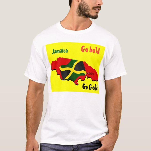 Tröjskjortor i Jamaica-olympiaden T-shirt (Framsida)