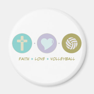 Trokärlekvolleyboll Magnet