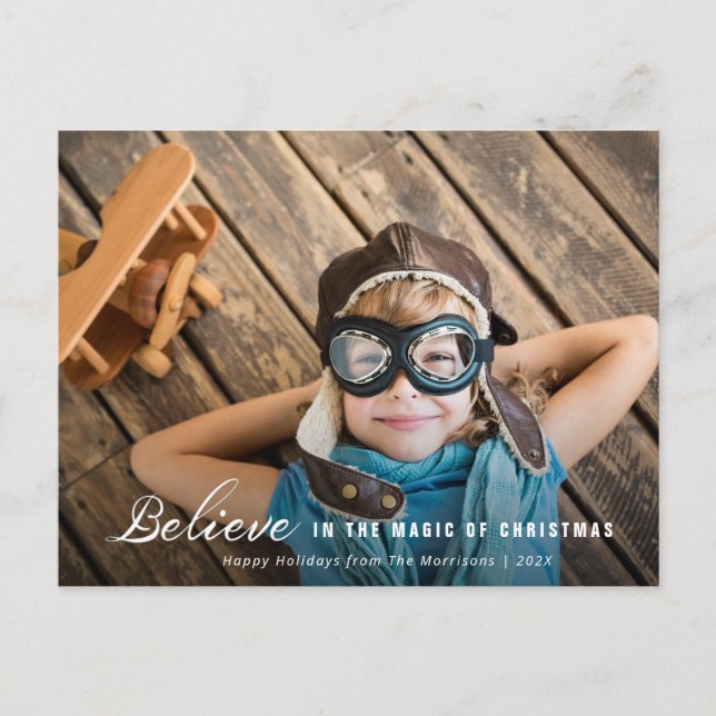 TROLIEVE | christmas-kort för vit text Vykort (Framsida)