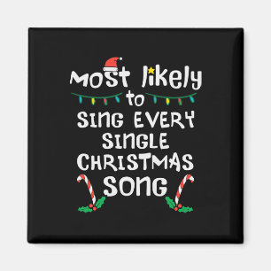 Trolig Sjunga varje jul, Sång Julafton-familjematc Magnet