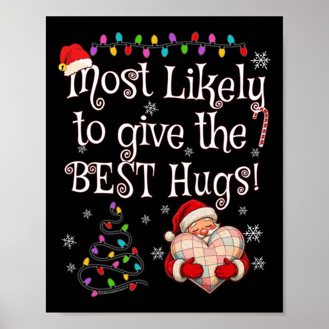 Troligast att ge de bästa kramarna jul  poster (Framsidan)