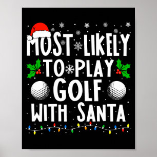 Troligast att spela golf med tomte roligt poster