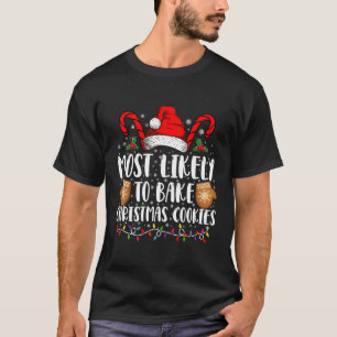 Troligast baka julgodis Xmas Familj T Shirt