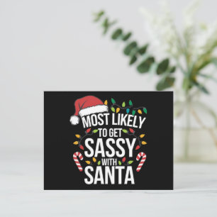 Troligast blir sassy med tomten jul xmas helg vykort