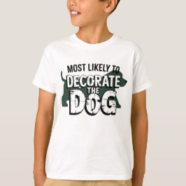 🐶 troligast dekorera den vackra julen i Hund T Shirt