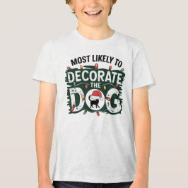 🐶 troligast dekorera den vackra julen i Hund T Shirt