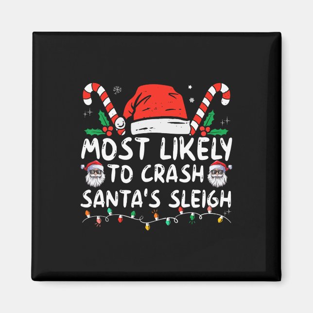 Troligast för Crash Santa's Sleigh-juljoke Magnet (Framsidan)