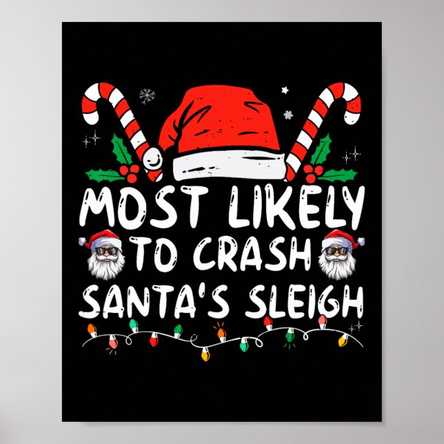 Troligast för Crash Santa's Sleigh-juljoke Poster (Framsidan)