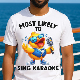 Troligast för Sjunga Karaoke Funny Cruise Shirt T