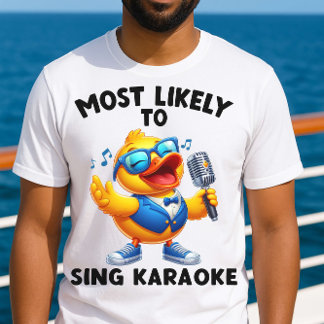 Troligast för Sjunga Karaoke Funny Cruise Shirt T Shirt