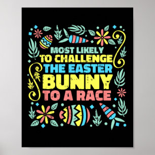 Troligast för Tävling Påskhare Egg Hunting Rabbi Poster