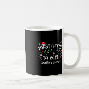 Troligast för Tävling Santa's Sleigh Family Christ Kaffemugg