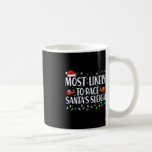 Troligast för Tävling Santa's Sleigh Family Christ Kaffemugg