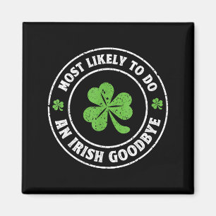 Troligast gör en irländsk hejdå rolig shamrock magnet