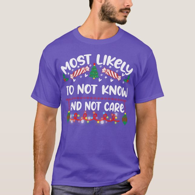 Troligast Inte Känna Till Och Inte Bry Sig retro T Shirt (Framsida)