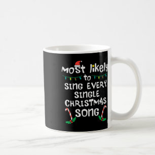 Troligast sjunger varje julvisa Xmas Familj Kaffemugg
