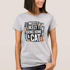 🐱 troligast ta hem en katt | Cat Mamma Pappa T Shirt