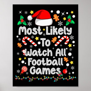 Troligast Tittar På All Fotboll Familj Jul Poster