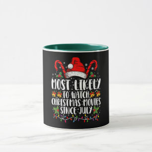 Troligast tittar på julfilmer sedan Juli Xmas Mugg