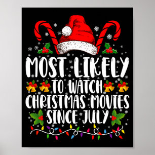 Troligast tittar på julfilmer sedan juli Xmas Poster