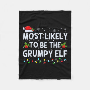 Troligast vara den grumpy Elf Family Crew Chris Fleecefilt