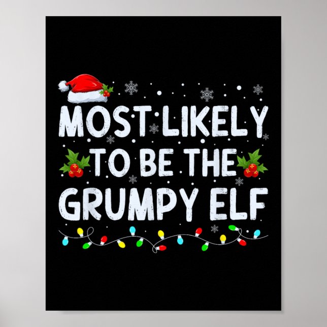 Troligast vara den grumpy Elf Family Crew Chris Poster (Framsidan)