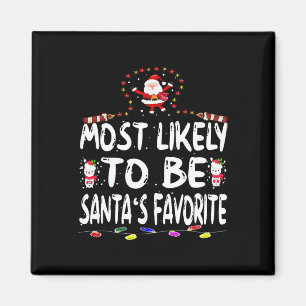 Troligen är Santa's Favorit Kul Familj Jul Magnet