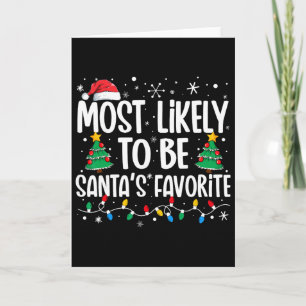 Troligen är Santa's favoritfamiljs jul Kort