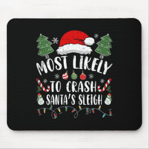 Troligen att krascha jultomtens Sleigh Joke 1 Musmatta