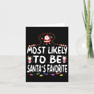 Troligen att vara Santas roligaste julfamilj Kort