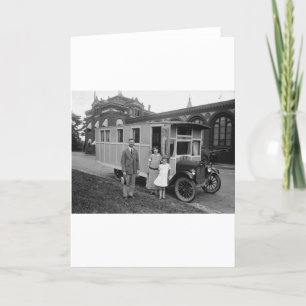 Troligen det första MOBILE HEMMET någonsin Kort