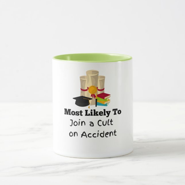 Troligen gå med en Studenten-gåva Mugg (Center)