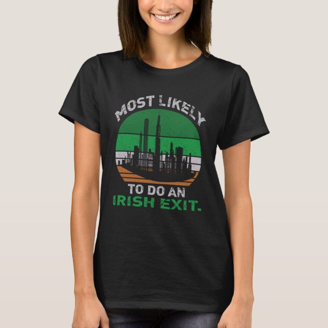 Troligen göra ett irländskt utträde St Patrick Quo T Shirt (Framsida)