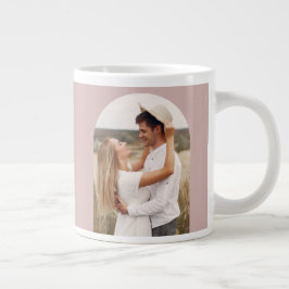 Troligen Grönt Tea Rosa Photo Arch och Namn Jumbo Mugg