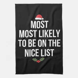 Troligen på den snälla julklappslistan kökshandduk