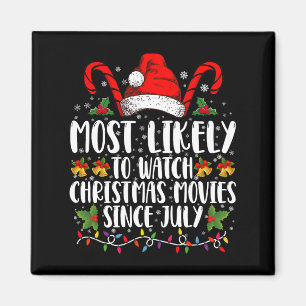 Troligen tittar på julfilmer sedan juli Xmas Magnet