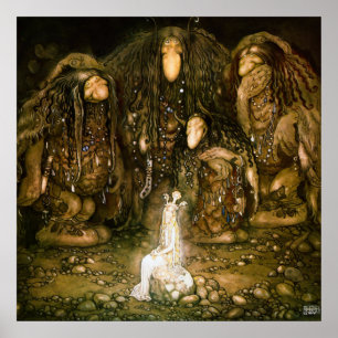Troll, 1915 av John Bauer Poster