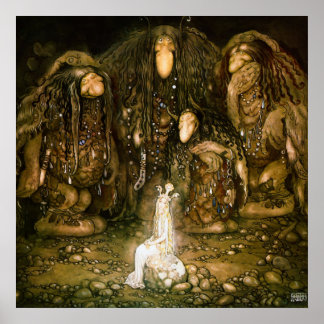 Troll, 1915 av John Bauer Poster