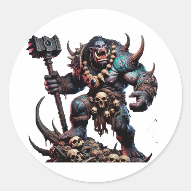 TROLL 2 RUNT KLISTERMÄRKE (Framsida)