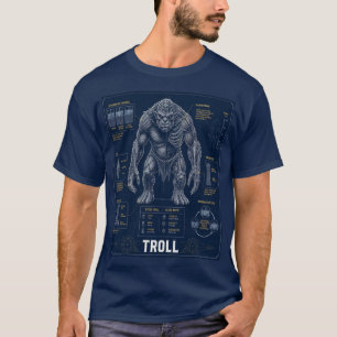 Troll Brute Anatomi Ritning T Shirt