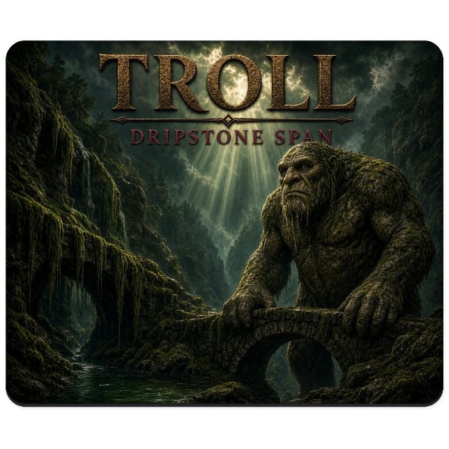 Troll Dripstone Span Mörk Realism Musmatta (Skapare uppladdad)