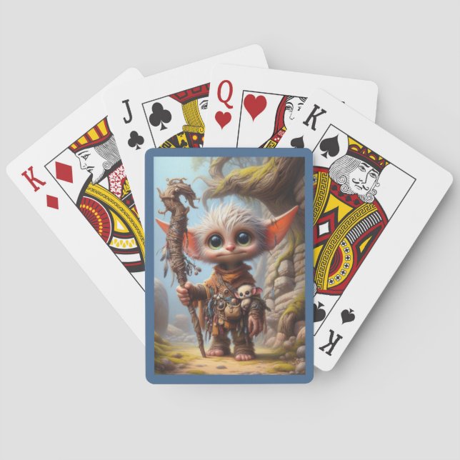 Troll Elf Playing Cards style 1 Casinokort (Baksidan)