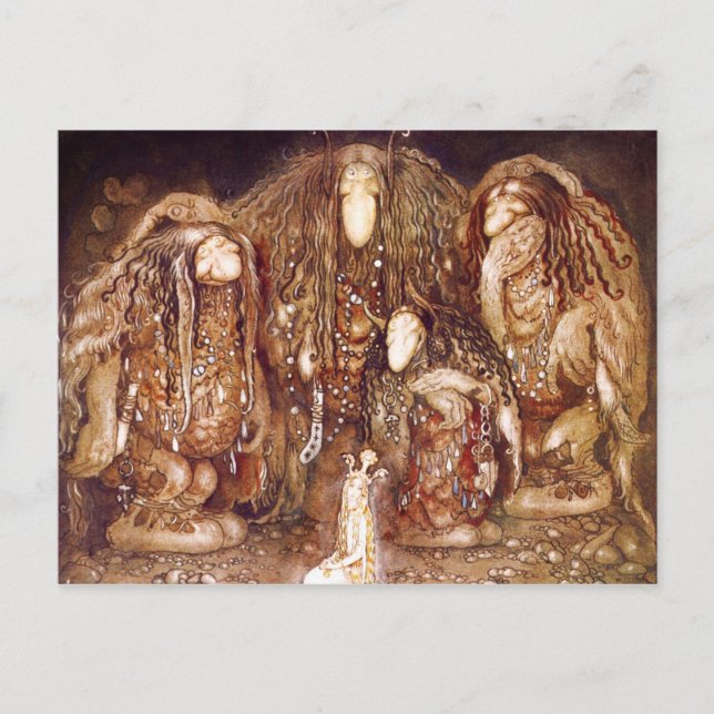 Troll Family och Princess Vykort (Framsida)