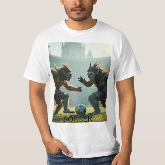 Troll-fotbollsspel T-Shirt (Framsida)