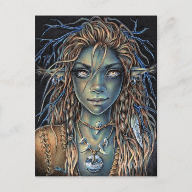 Troll Girl Vykort (Framsida)