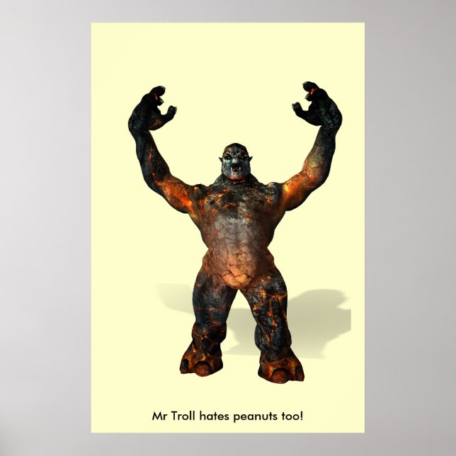 Troll hatar också jordnötter! poster (Framsidan)
