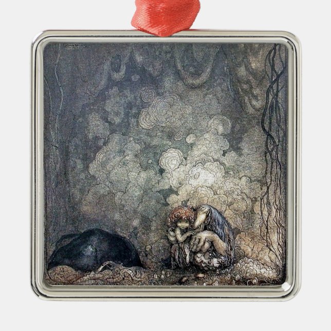 Troll Holding Child Julgransprydnad Metall (Framsidan)