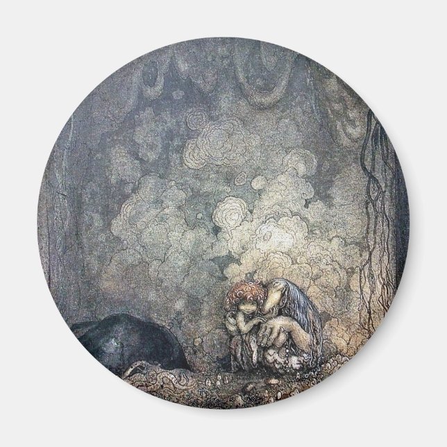 Troll Holding Child Magnet (Framsidan)