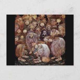 Troll Hugger Boy Gnome Vykort