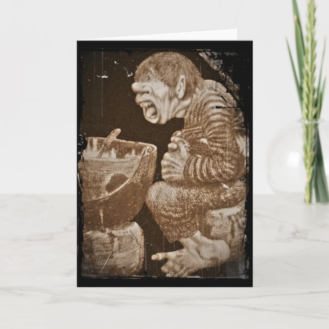 Troll med den jätte- kitteln kort (Framsida)